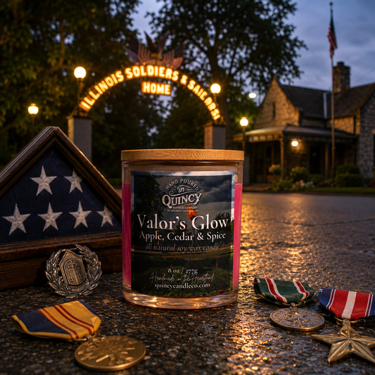 Valor's Glow | Hand Poured Candle by Quincy Candle Co.