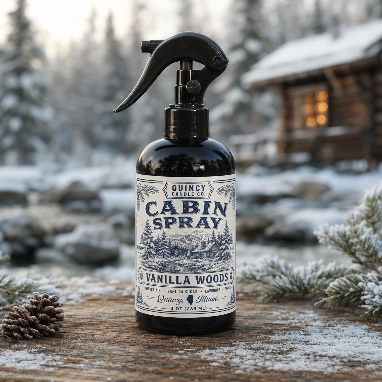 Vanilla Woods Cabin & Linen Spray (8 oz.)
