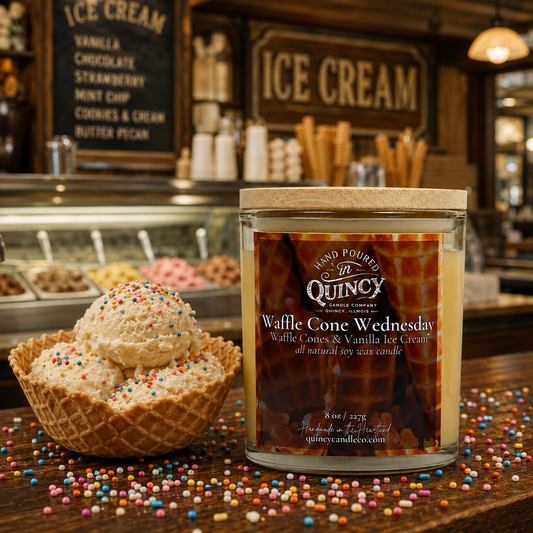 Waffle Cone Wednesday | Hand Poured Candle by Quincy Candle Co.