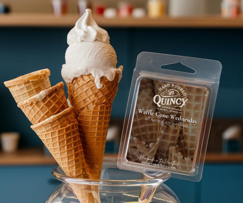 Waffle Cone Wednesday | Hand Poured Wax Melt by Quincy Candle Co.