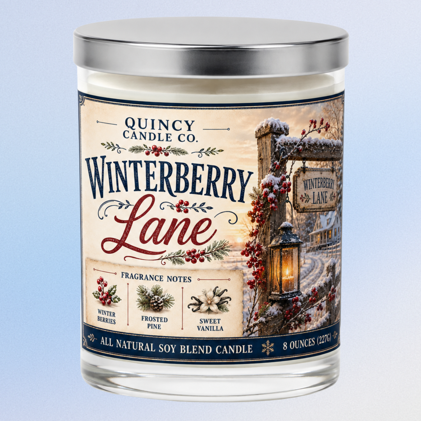 Winterberry Lane Candle by Quincy Candle Co.