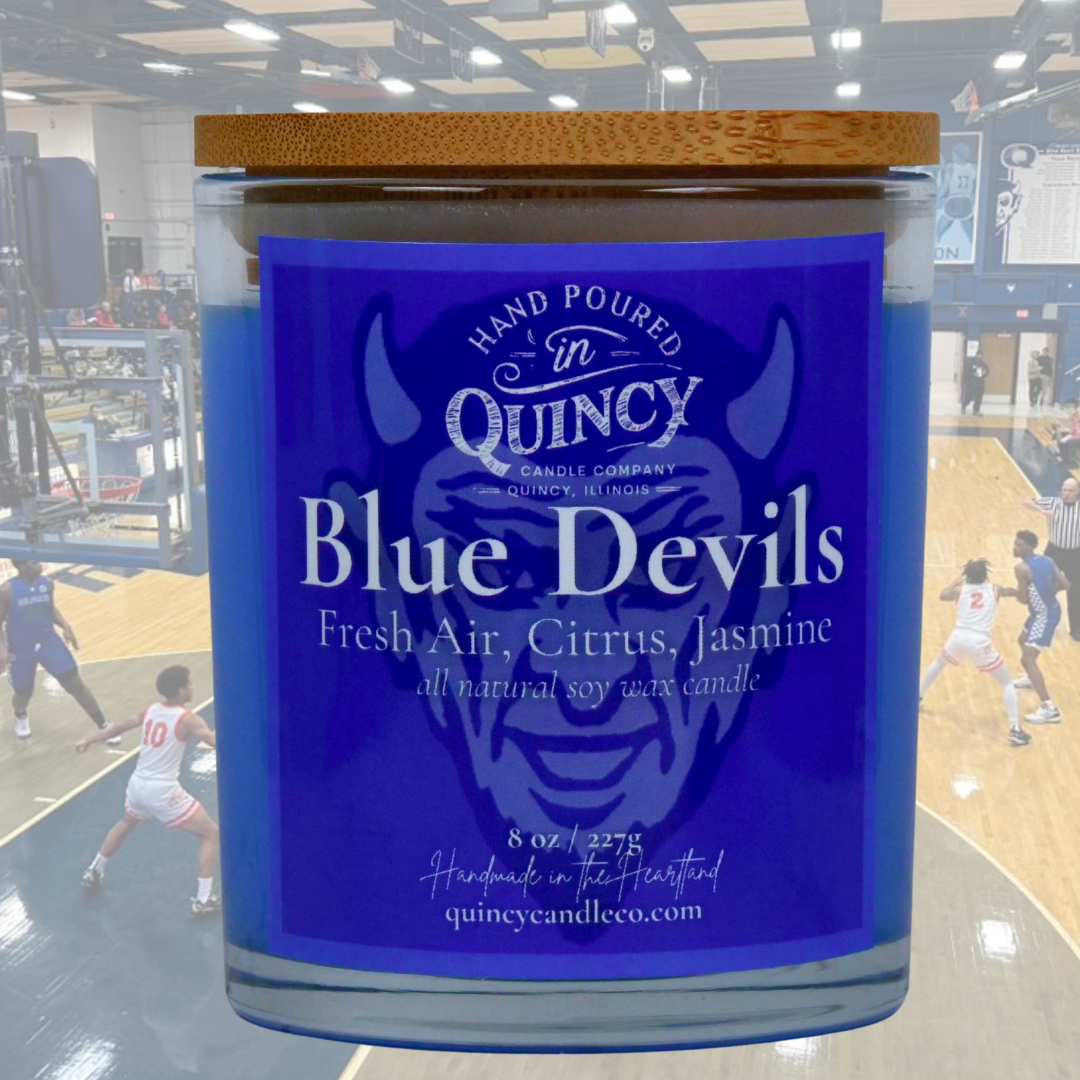 Blue Devils Candle | Hand Poured Candle by Quincy Candle Co.