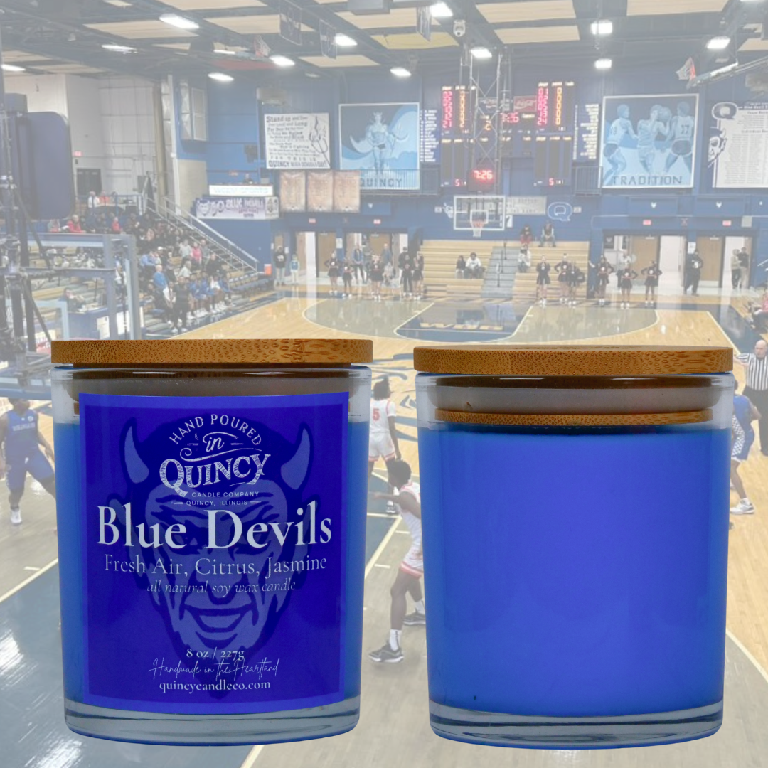 Blue Devils Candle | Hand Poured Candle by Quincy Candle Co.