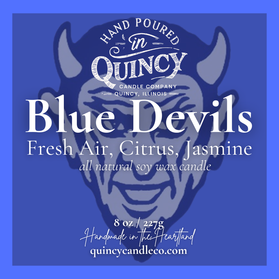 Blue Devils Candle | Hand Poured Candle by Quincy Candle Co.