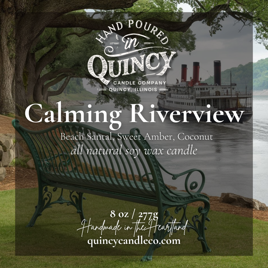 Calming Riverview | Hand Poured Candle by Quincy Candle Co.