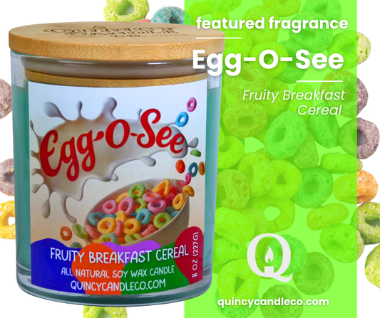 Egg-O-See Cereal Candle | Hand Poured Candle by Quincy Candle Co.