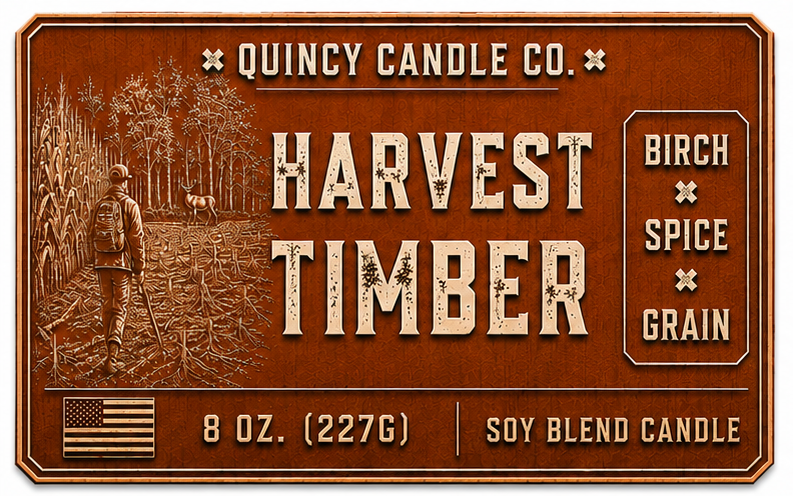 Harvest Timber Candle by Quincy Candle Co.