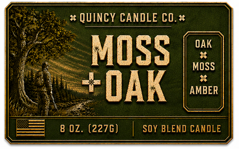 Moss & Oak Candle by Quincy Candle Co.