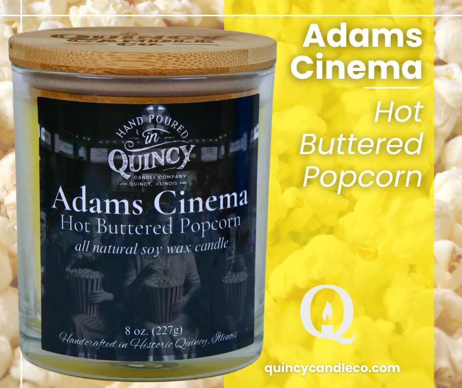 Adams Cinema Candle | Hand Poured Candle by Quincy Candle Co.