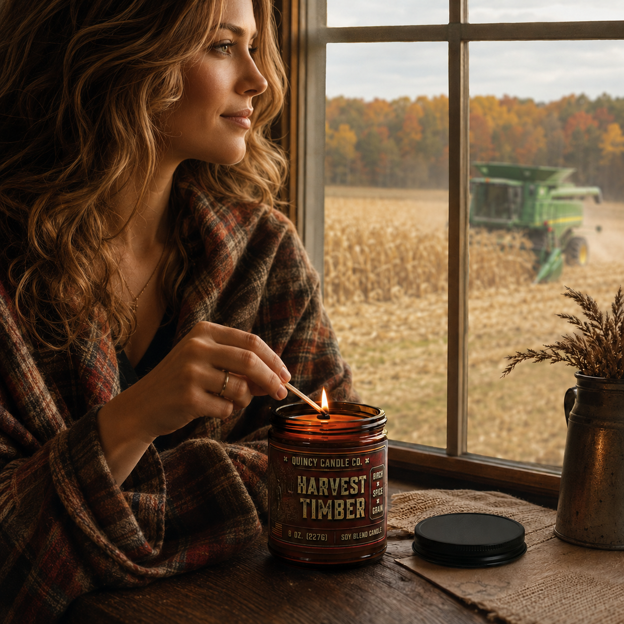 Harvest Timber Candle by Quincy Candle Co.
